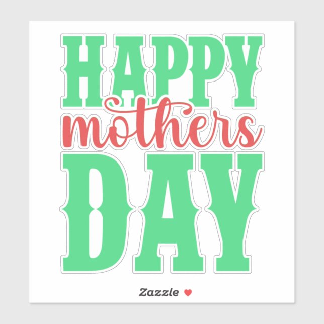 Pegatina Feliz Día de la Madre-11344 (Hoja)