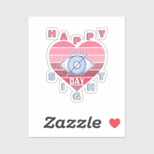 Pegatina Feliz Día de la Vista