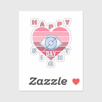 Pegatina Feliz Día de la Vista