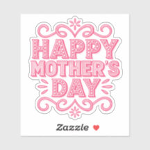 Feliz Día de las Madres Rosa Vintage