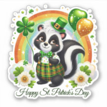Feliz Día de San Patricio Afortunado Sticker