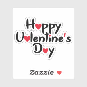 Pegatina Feliz Día de San Valentín