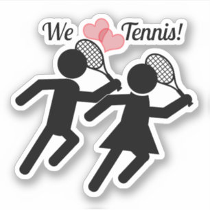 Pegatina Feliz Día de Tenis