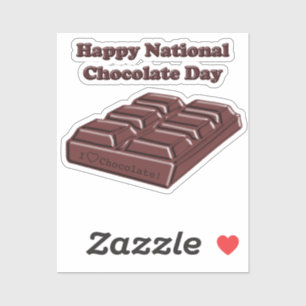 Pegatina ¡Feliz Día del Chocolate!