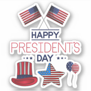 Pegatina Feliz Día del Presidente
