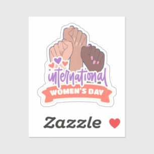 Pegatina Feliz Día Internacional de la Mujer