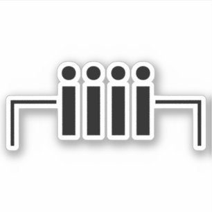 Pegatina Feliz Emoticon japonés del cumpleaños [torta]