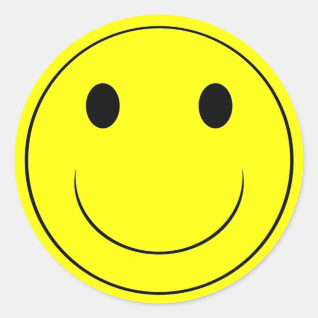 Pegatina feliz - EXTRA GRANDE (Anverso)