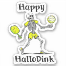 Feliz Hallodink | Halloween y Pickleball Pun