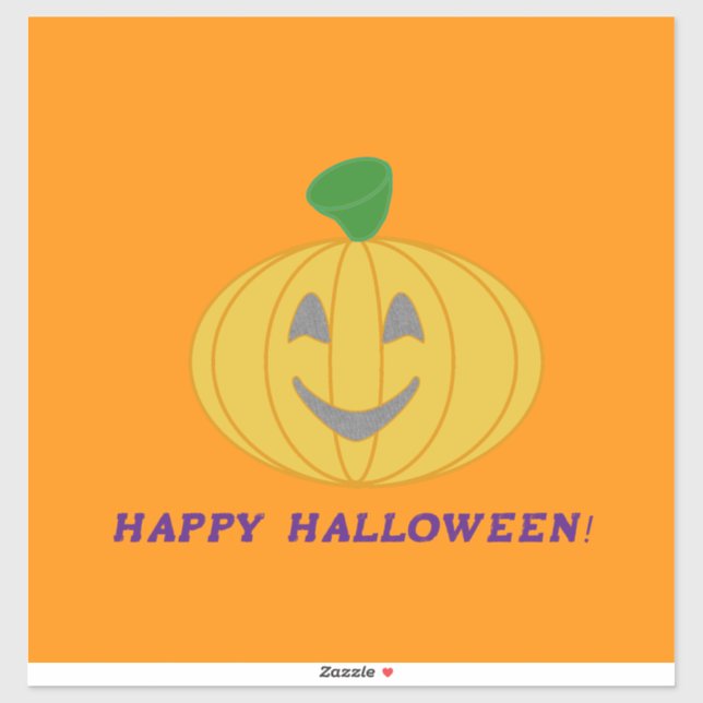 Pegatina Feliz Halloween (Hoja)