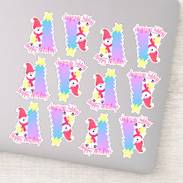 Pegatina Feliz Holiday Designer Polar-oso Sticky