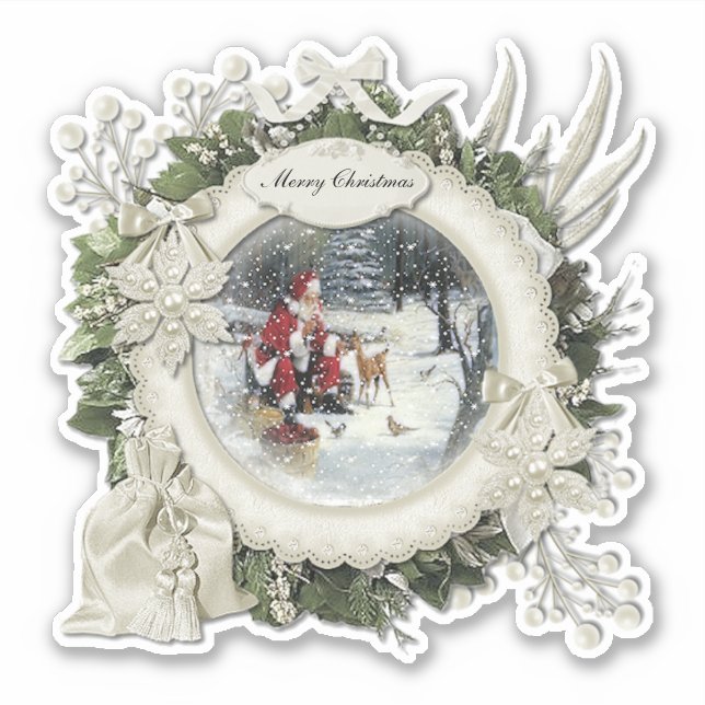 Pegatina Feliz Navidad (Anverso)