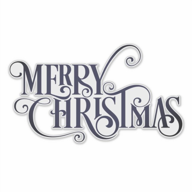 Pegatina Feliz Navidad (Anverso)