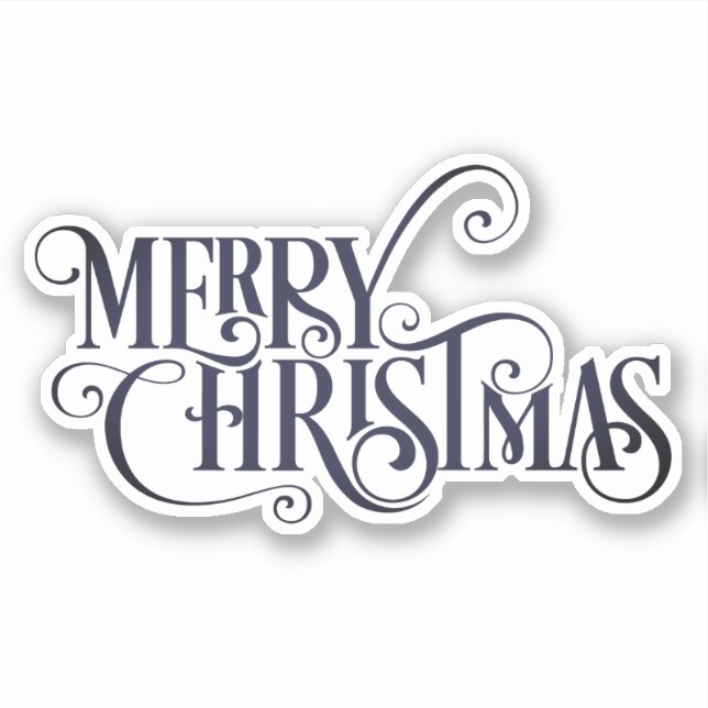 Pegatina Feliz Navidad (Anverso)