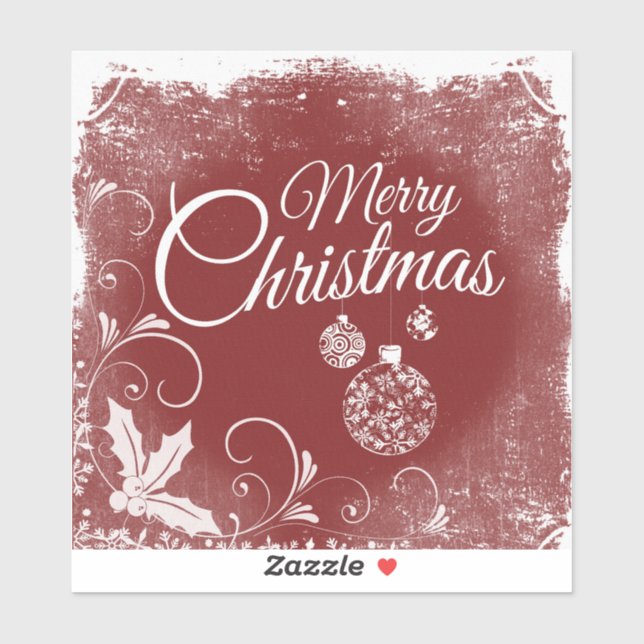 Pegatina "Feliz Navidad" (Hoja)