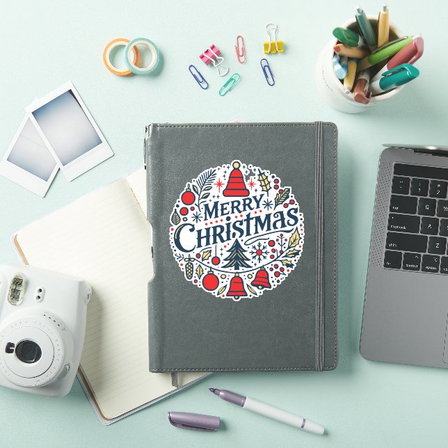 Pegatina Feliz Navidad 3 (Funda para iPad)