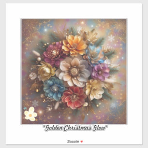 Pegatina "Feliz Navidad florece"