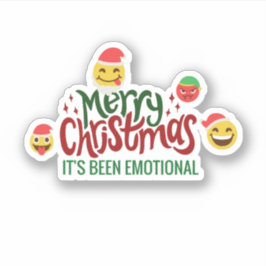 Pegatina Feliz Navidad, ha sido una EMOJI divertida y EMOCI