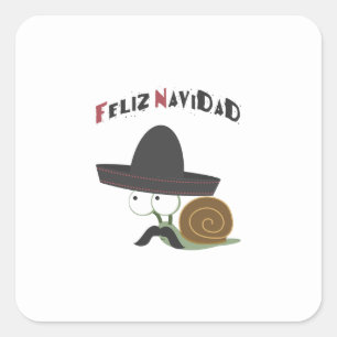 Pegatina Feliz Navidad Snail