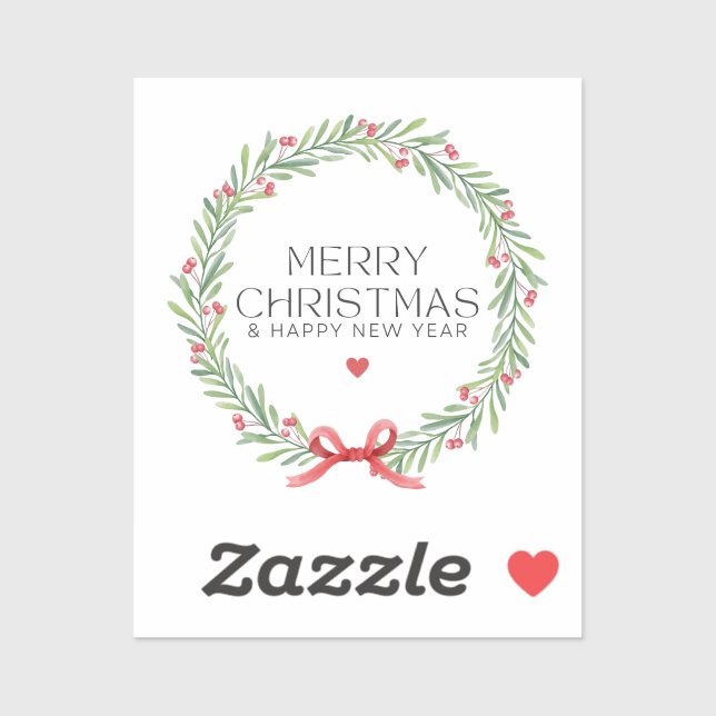 Pegatina Feliz Navidad y Felices Fiestas (Hoja)