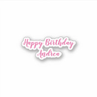 Feliz nombre de cumpleaños Moda de chica blanca y 