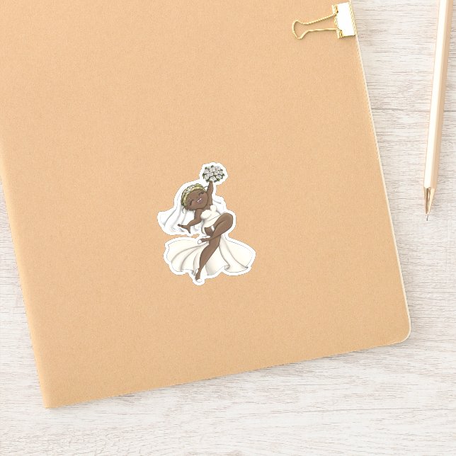 Pegatina Feliz Novia 02 (Cuaderno)