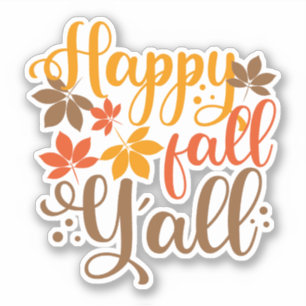 Pegatina Feliz otoño a todos