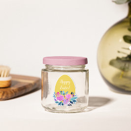 Pegatina Feliz Pascua Rústica de yeso de huevo de naranja f