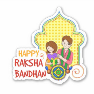 Pegatina Feliz Raksh Bandhan