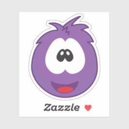 Pegatina Feliz Sneezie Morado