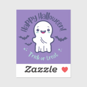 Pegatina Feliz truco o trato de Halloween