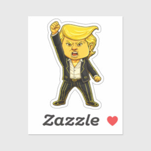 Pegatina Feliz Trump Divertido Trump Lucha Lucha Trump Meme