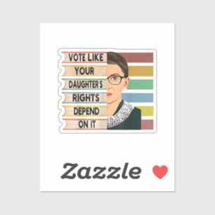 Pegatina Feminista Ruth Bader Ginsburg RBG Chica De Cita Co