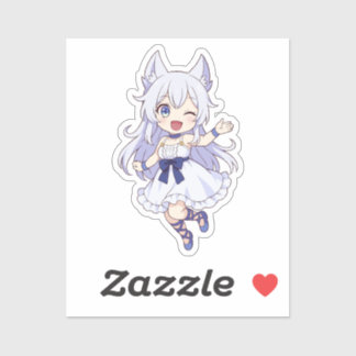 Pegatina Fenrys Chibi Style Fanart