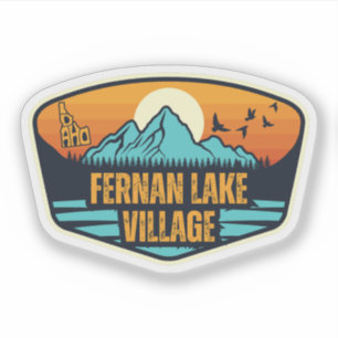 Pegatina Fernan Lake Village, Idaho