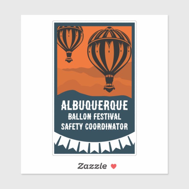 Pegatina Festival piloto de globos aerostáticos (Hoja)