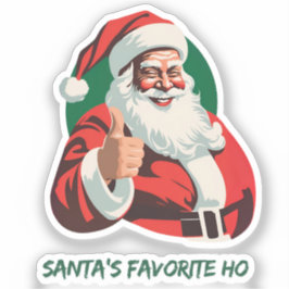 Pegatina Festividad, alegría y diversión en Santa Claus