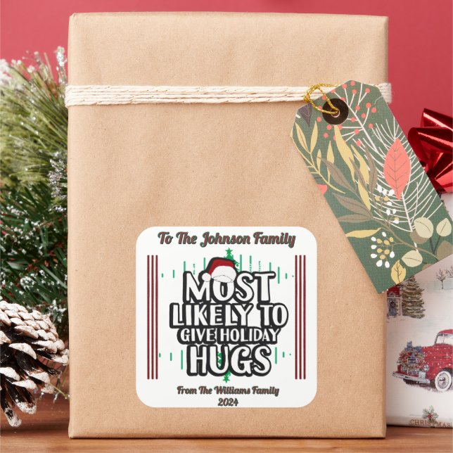 Pegatina festivo festivo para Navidades Cheer (Vacaciones)