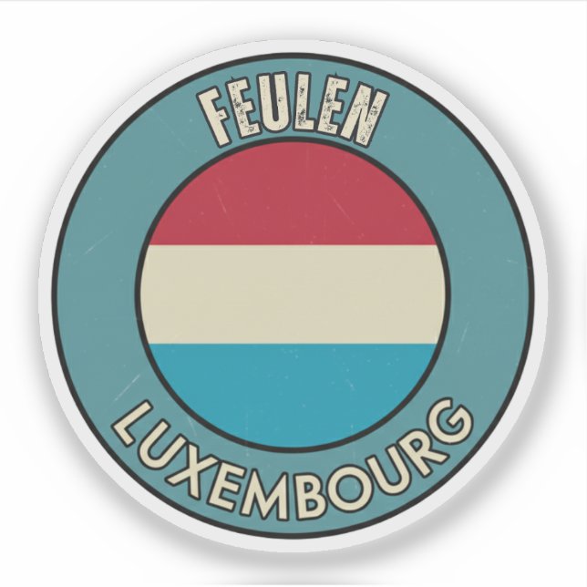 Pegatina Feulen, Luxemburgo (Anverso)