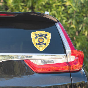 PEGATINA FIANZA Y BADGE DE RECUPERACIÓN FUGITIVA