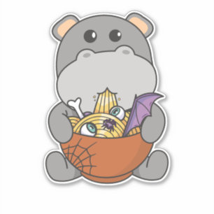Pegatina Fideos Japoneses Noodles Halloween Hippo Ramen