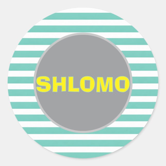 Pegatina fiesta a rayas (Anverso)