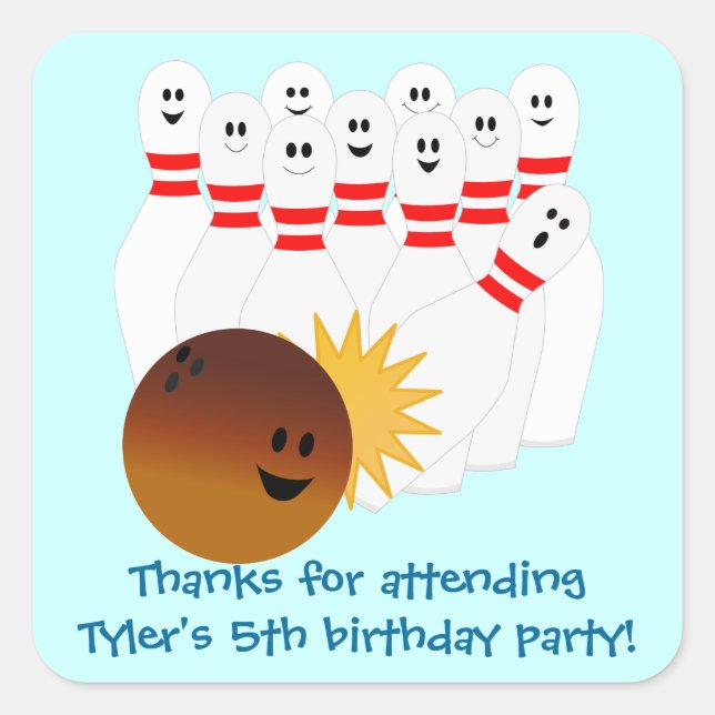 Pegatina Fiesta de bolos (Anverso)