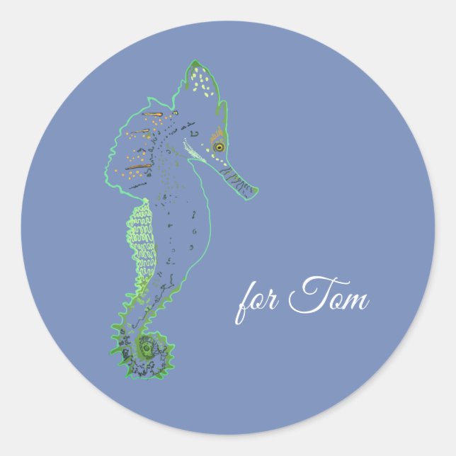 Pegatina Fiesta de Caballos del Mar Verde (Anverso)