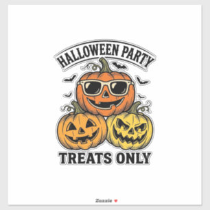 Pegatina Fiesta de Calabaza de Halloween Camiseta Vintage J