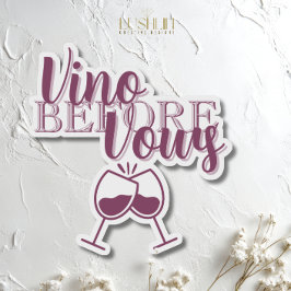 Pegatina Fiesta de Despedida de Soltera con Tema de Vino Vi