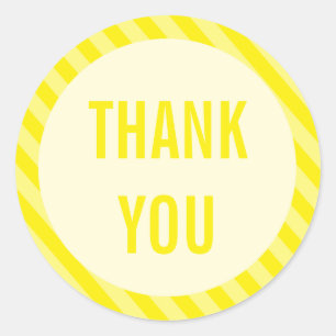 Pegatina Fiesta de franjas amarillas