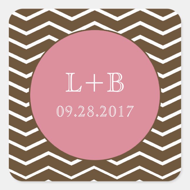 Pegatina Fiesta de Moda ondulada (rosa) (Anverso)