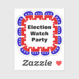 Pegatina Fiesta de Observador Electoral Republicano