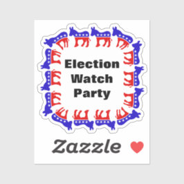 Pegatina Fiesta del Observador Electoral Demócrata